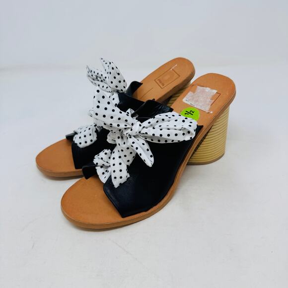 Dolce Vita Polka Dot Bow Slide Sandals – Size 9.5 - Picture 1 of 15